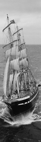 Photo The Belem, all sails out par Philip Plisson