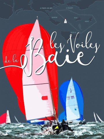 Photo Poster, Les Voiles de la Baie, regatta in Brittany par Philip Plisson