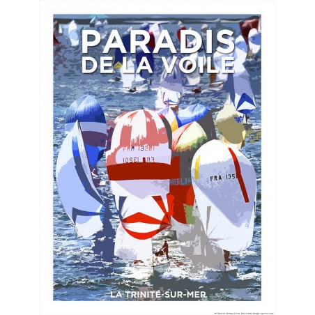 Affiche,  la Trinité-sur-Mer paradis de la voile