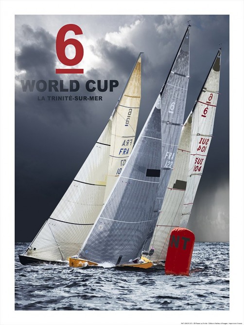 Photo Affiche coupe du monde de 6 mètres JI en baie de Quiberon par Philip Plisson