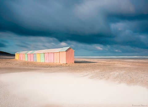 Photo Beach cabins on the Opal Coast par Emmanuel Deparis