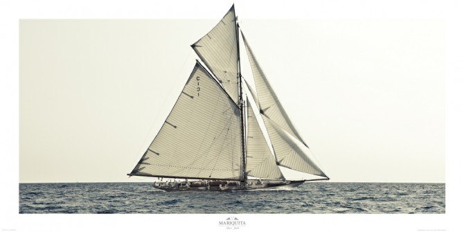 Photo Mariquita, yacht de tradition, plan William Fife III par Guillaume Plisson