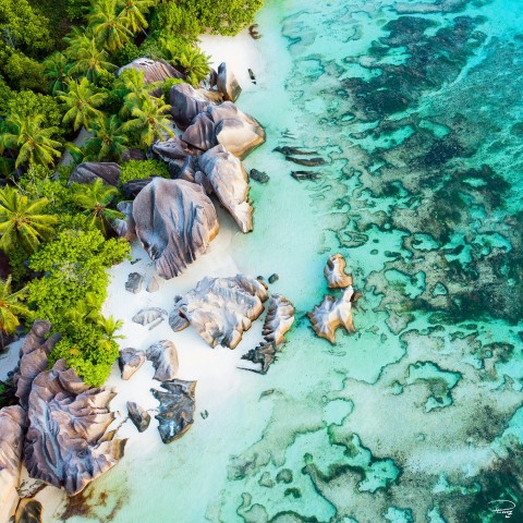 Photo La Digue island, Seychelles par Philip Plisson