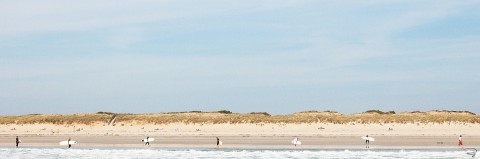 Photo Surfers on the beach, Morbihan, South Brittany par Philip Plisson