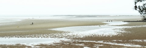 Photo Basse mer sur la plage du Men Du, Morbihan, Bretagne par Philip Plisson