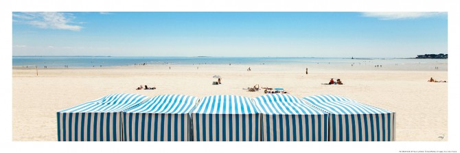Photo Ciel bleu sur la plage de la Baule par Philip Plisson