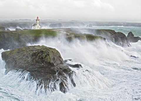 Photo The poulains lighthouse in Belle-île par Philip Plisson