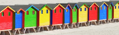Photo Colorful huts in South Africa par Philip Plisson