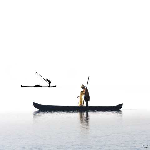 Photo Fishermen of Kerala, India par Philip Plisson